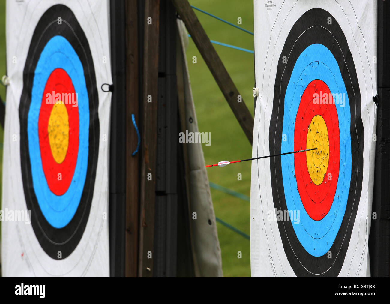 Archery GB National Series National Sports Centre. An Archery arrow