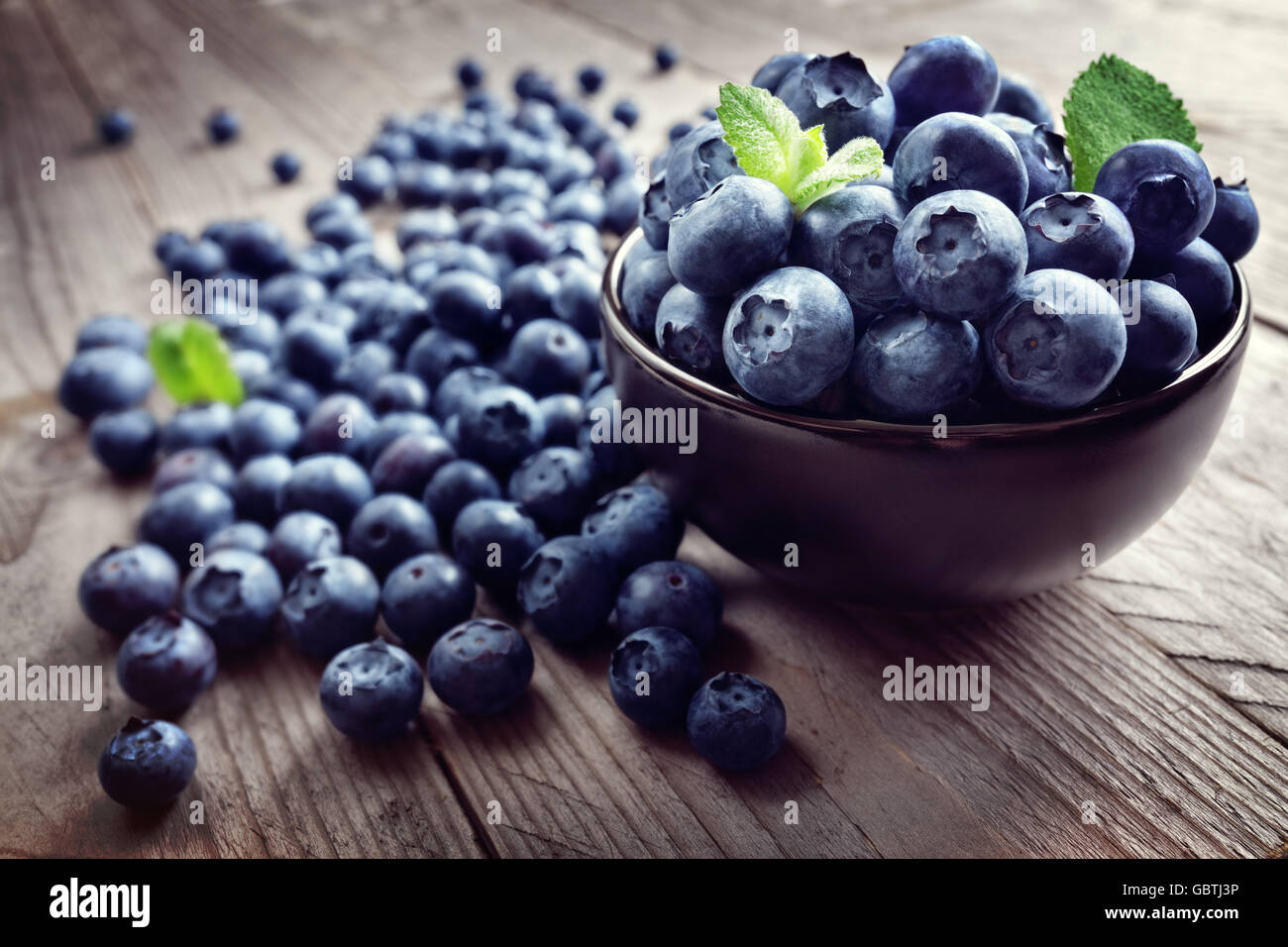 Blueberry antioxidant organic superfood Stock Photo Alamy