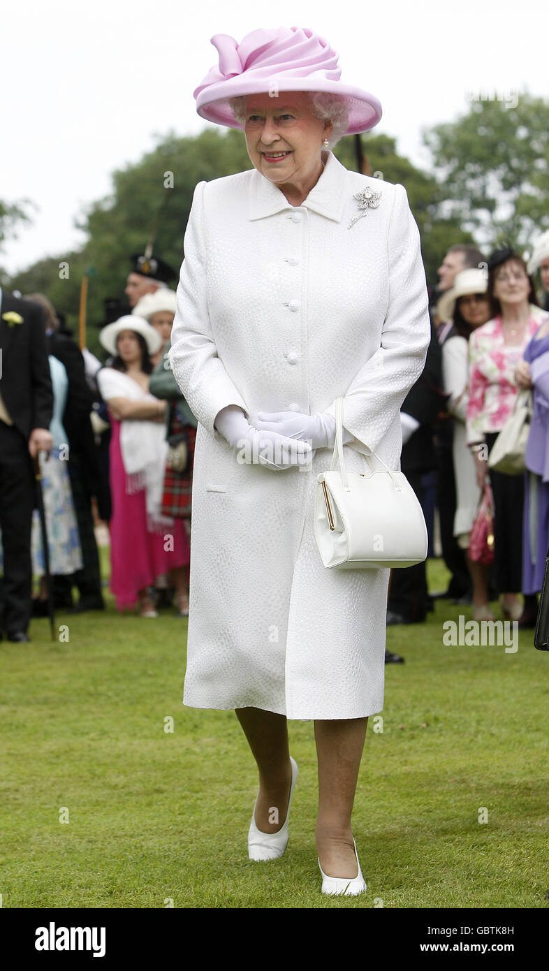 Queen Elizabeth II during the Royal Garden Party at Holyrood in