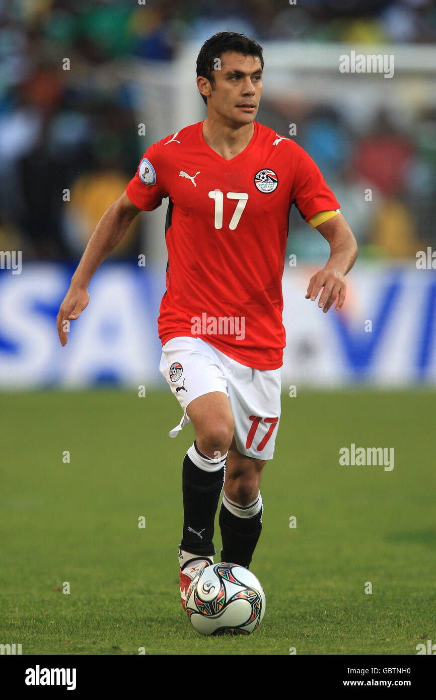 Soccer - Confederations Cup 2009 - Group B - Brazil v Egypt - Free State Stadium. Hassan Ahmed, Egypt Stock Photo