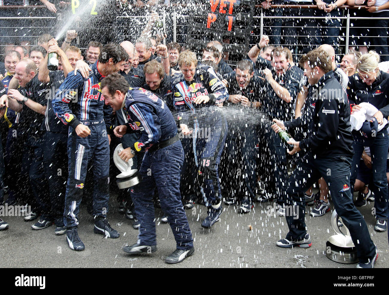 Motor Racing - Formula One World Championship - British Grand Prix - Race - Silverstone Stock Photo