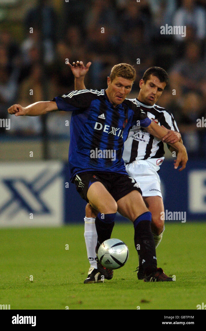 Soccer - UEFA Champions League - Second Qualifying Round - First Leg - Club  Brugge v Lokomotiv Plovdiv. Gaetan Englebert, Club Brugge Stock Photo -  Alamy