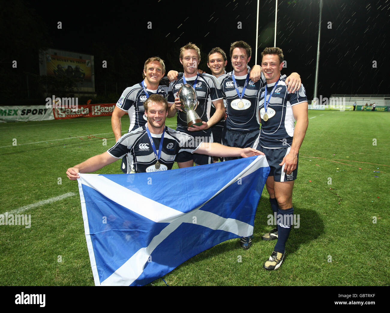 Scotland A's Geoff Cross, Rory Lawson, Jim Thompson, Alan MacDonald ...