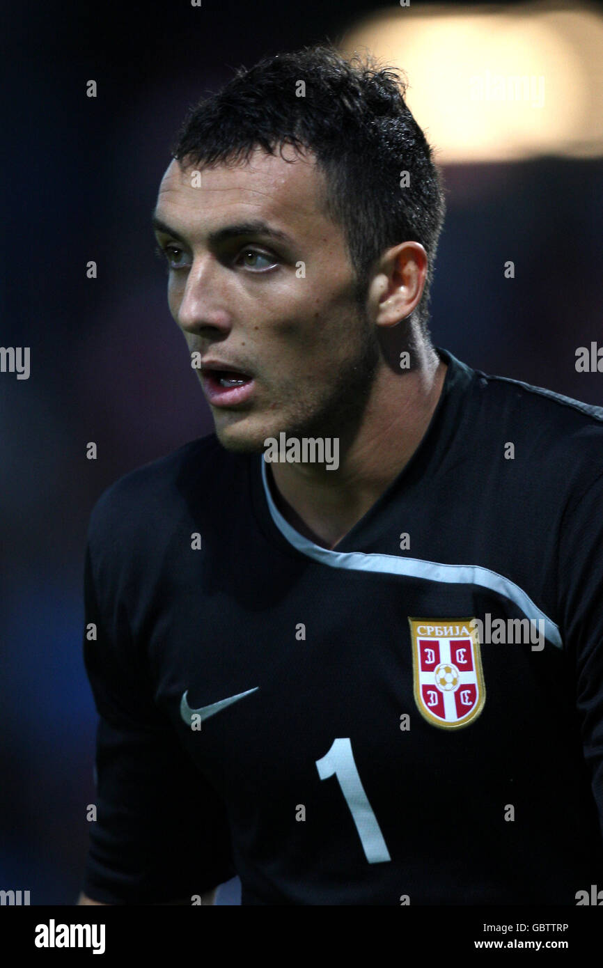 Soccer - UEFA Under 21 European Championship - Group A - Italy v Serbia - Olympia Stadion. Zeljko Brkic, Serbia goalkeeper Stock Photo