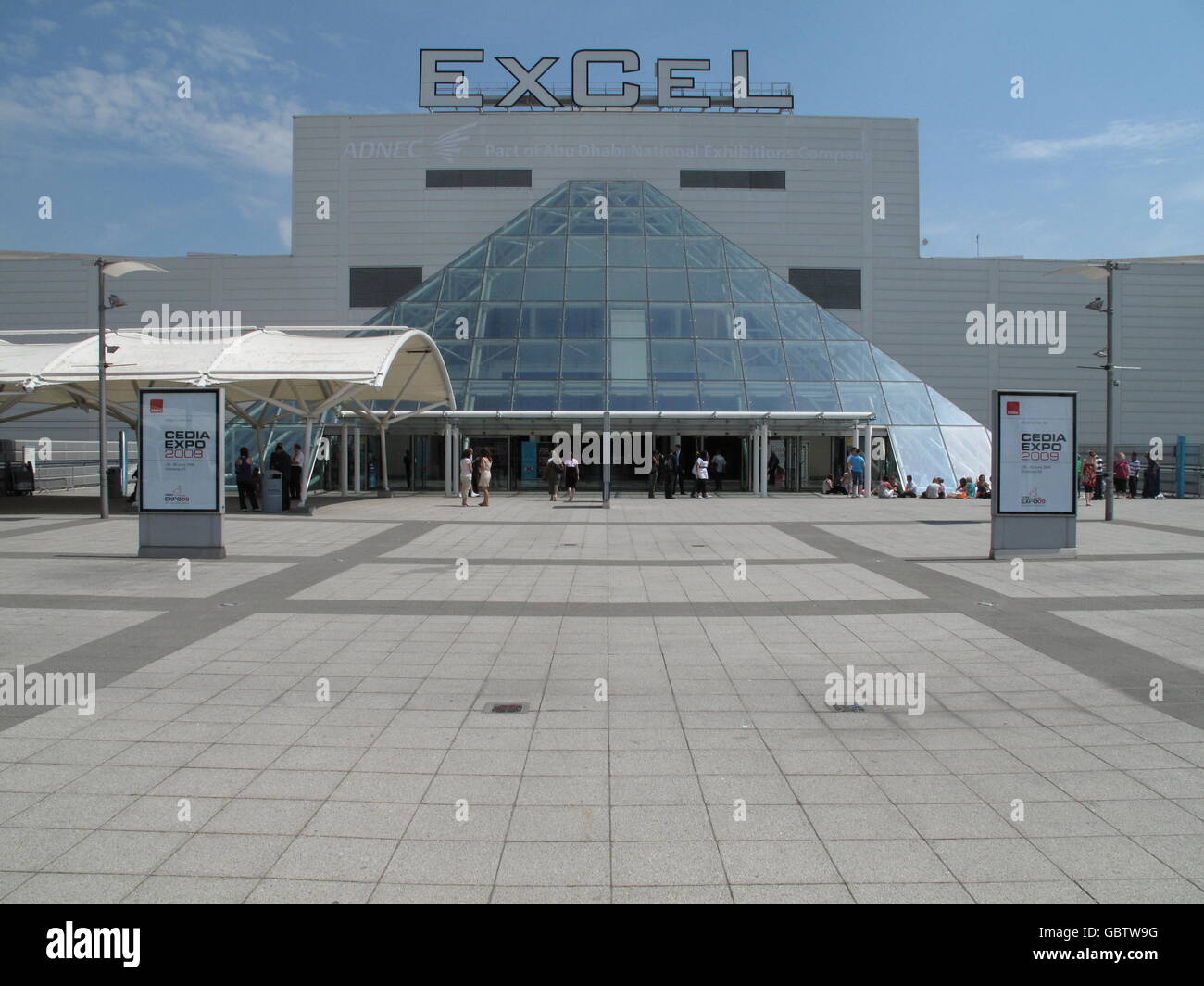 The Excel centre in Docklands, East London. Stock Photo