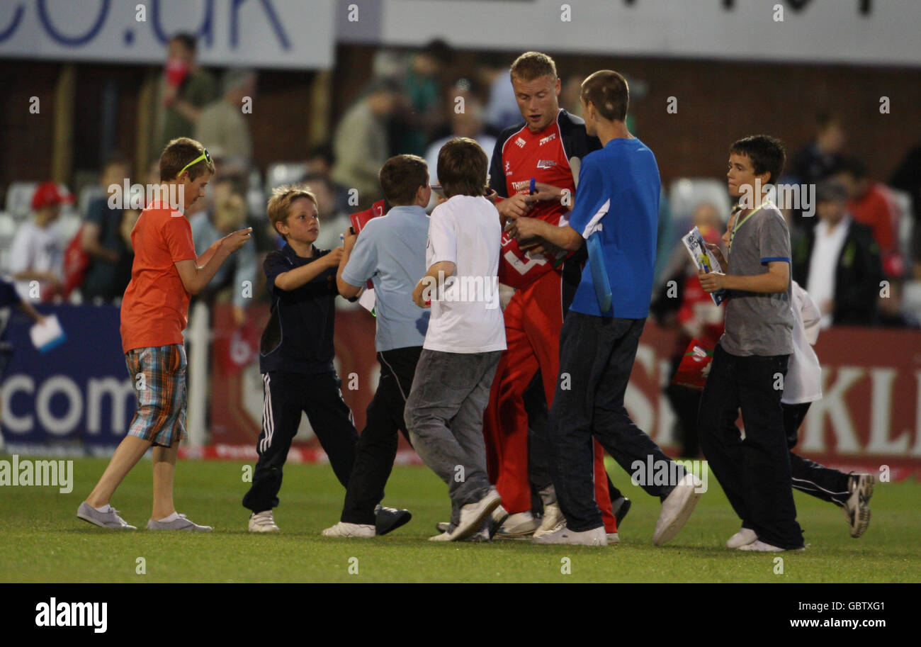 Cricket - Twenty20 Cup 2009 - North Division - Derbyshire v Lancashire - County Ground Stock Photo