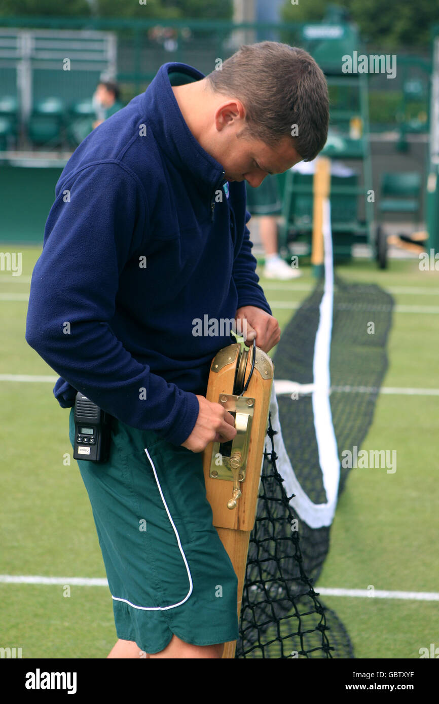 Ball boy wimbledon tennis championships High Resolution Stock