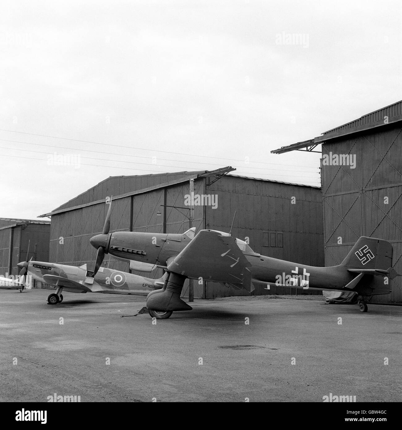 British Entertainment - Film - Battle of Britain - Behind the Scenes - Henlow - 1968 Stock Photo