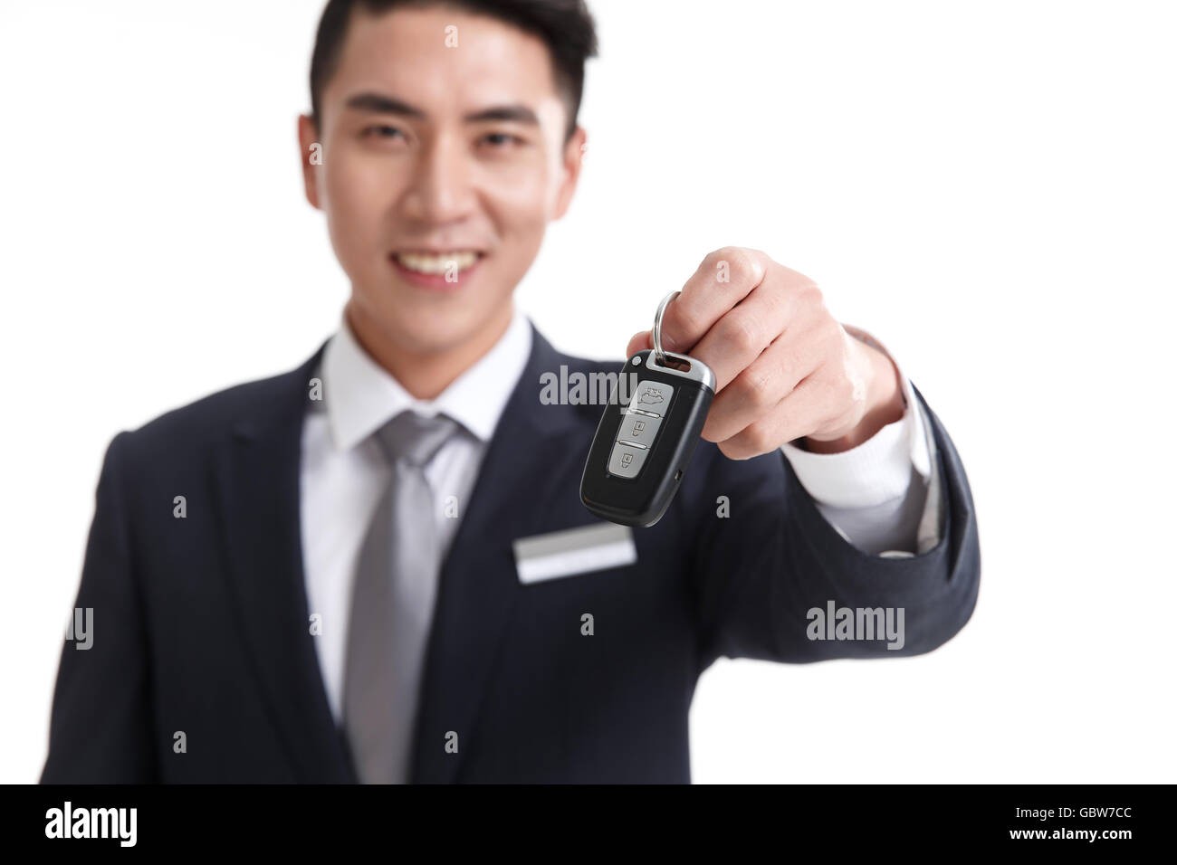 Young car sales staff Stock Photo - Alamy