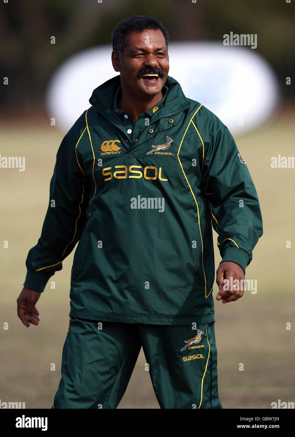 South Africa's coach Peter de Villiers during a training session at Fourways High School, Sandton. Stock Photo