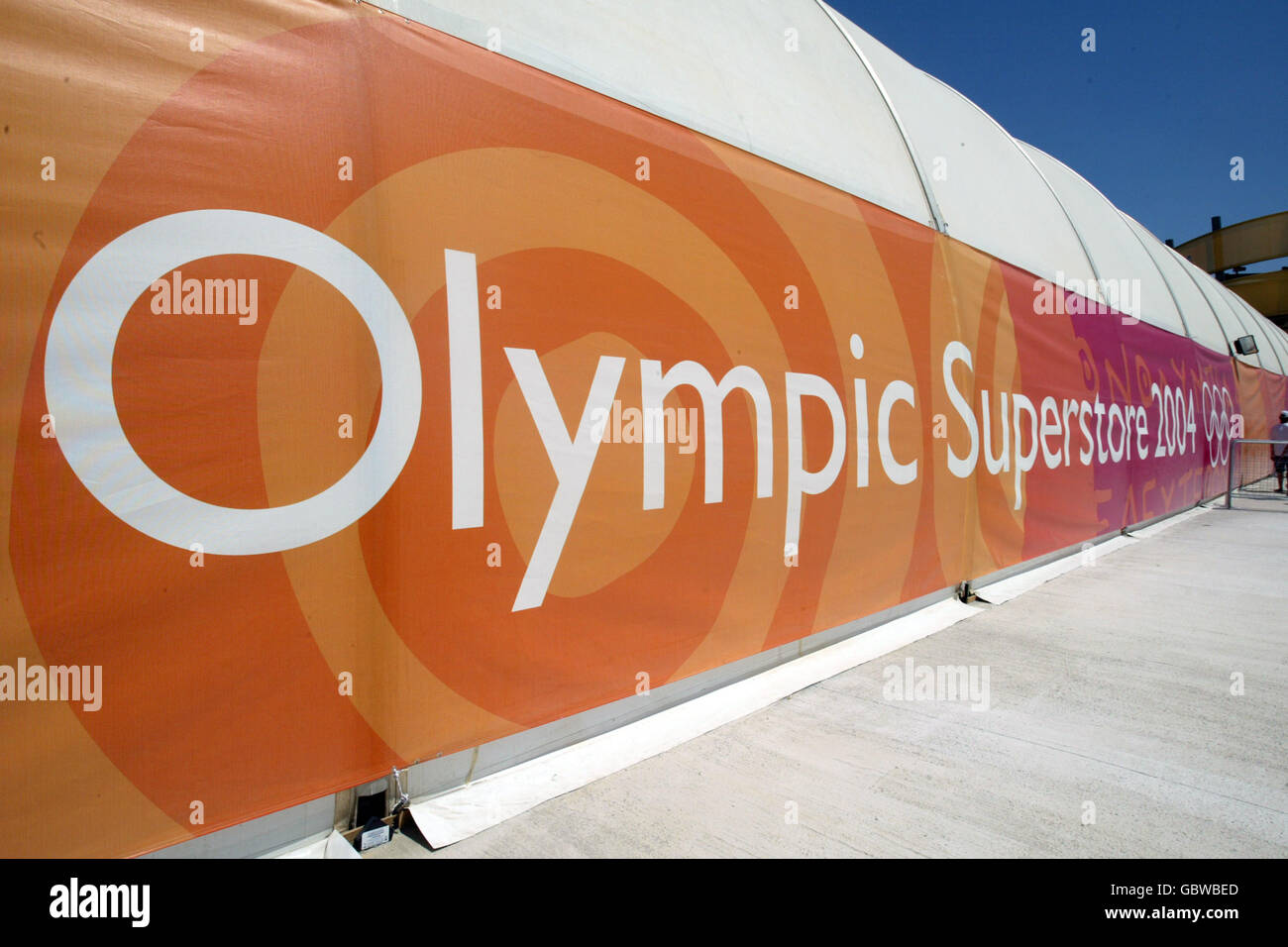 Athens Olympic Games 2004. The Olympic Superstore Stock Photo