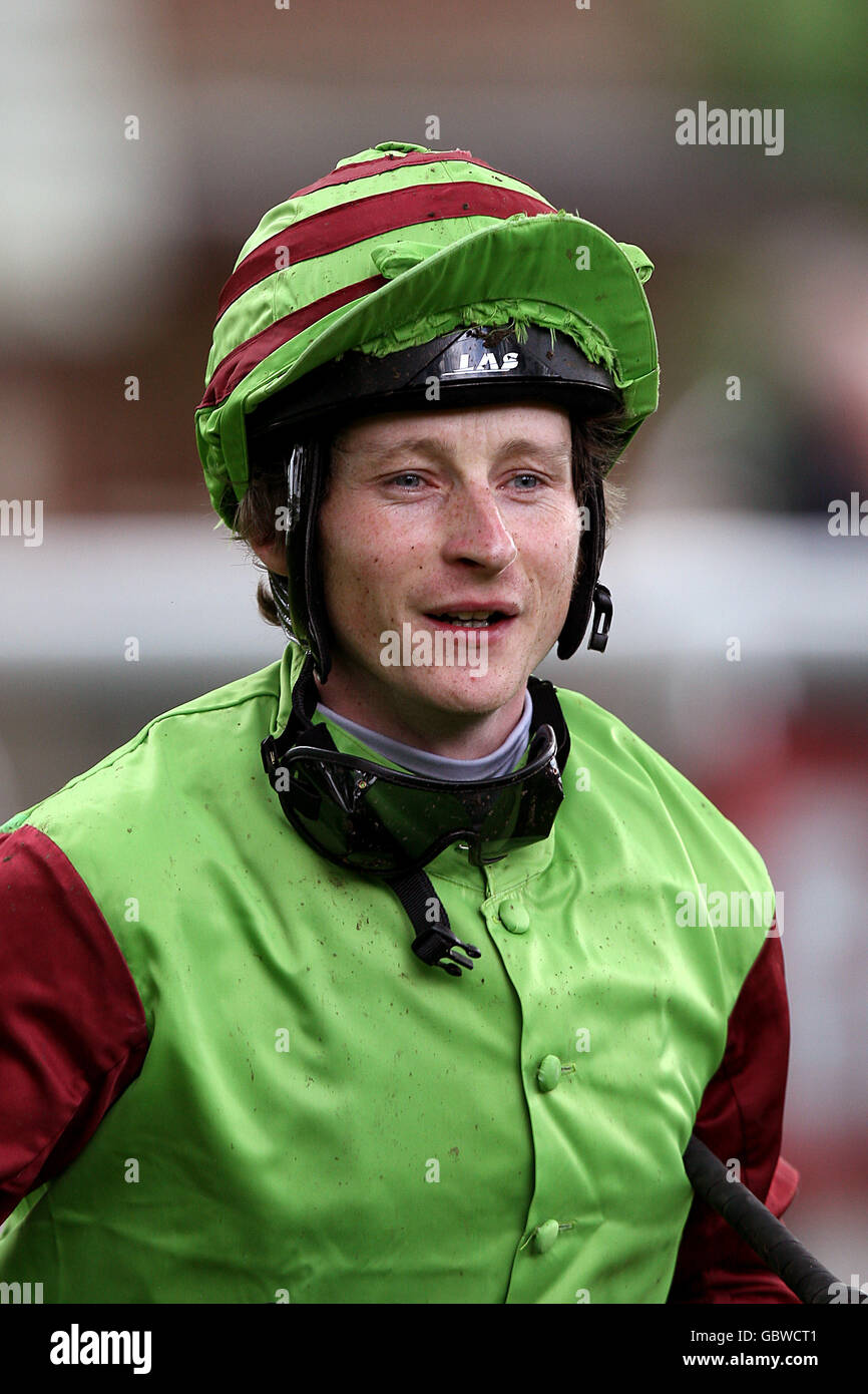 Horse Racing - Haydock Park Racecourse Stock Photo