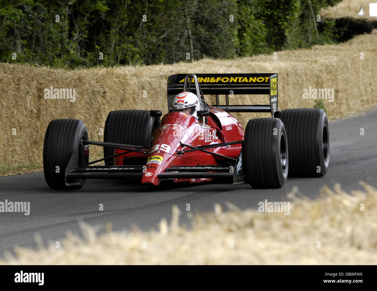 An historic Ferrari 126C4/M2 is driven during the 2009 Goodwood Festival of Speed. Stock Photo