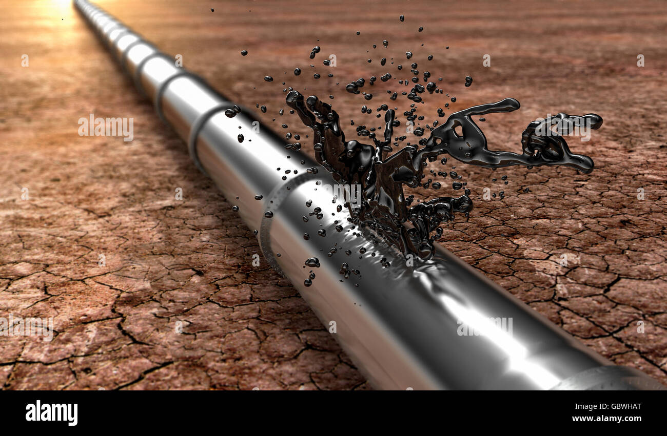Broken oil pipe hires stock photography and images Alamy