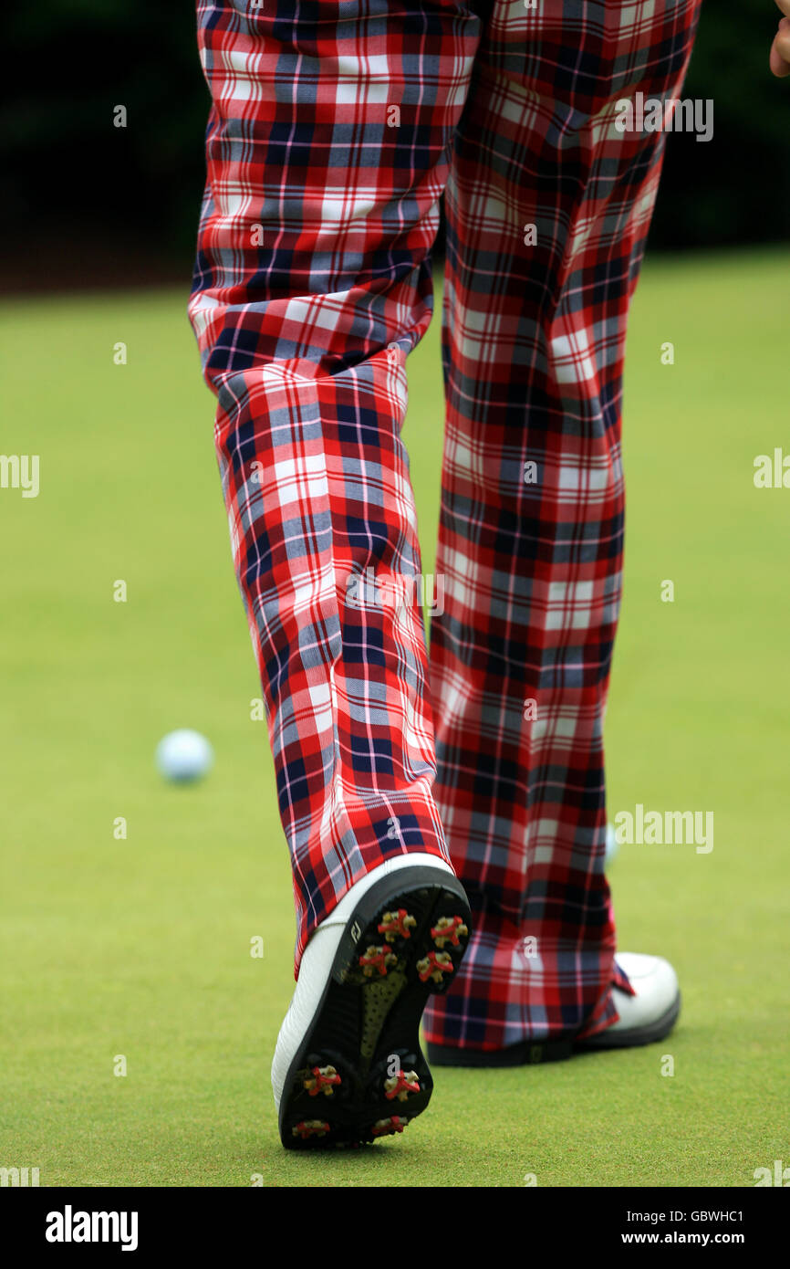 Golf top half mid length tartan 