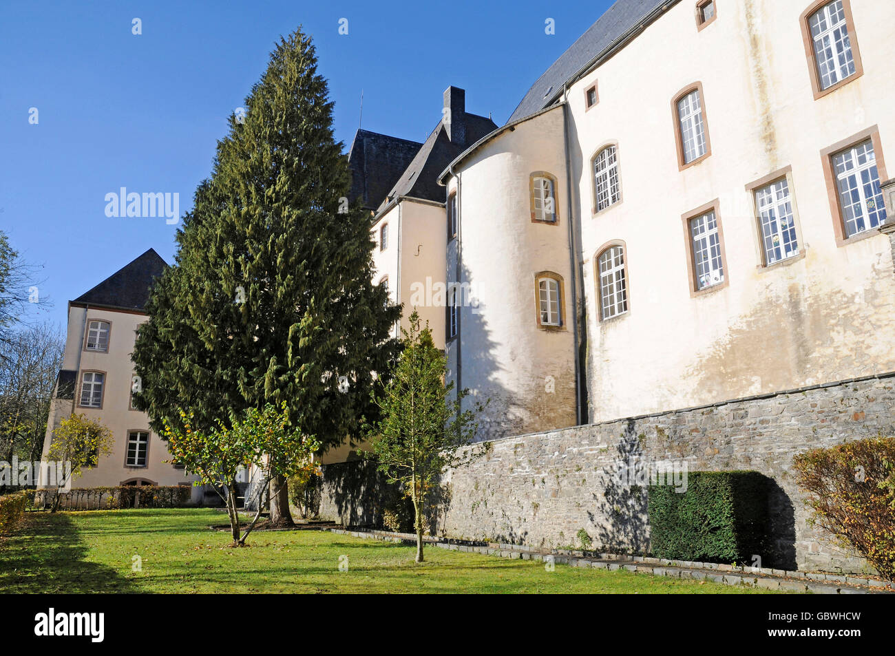 Chateau, castle, palace, Wiltz, Luxembourg Stock Photo Alamy