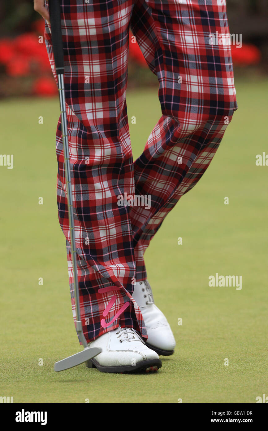 Golf top half mid length tartan 