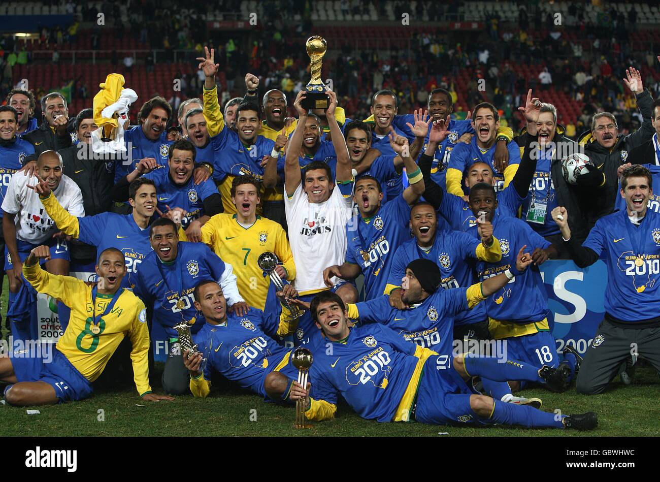 Soccer - 2009 FIFA Confederations Cup - Final - USA v Brazil - Ellis Park Stock Photo