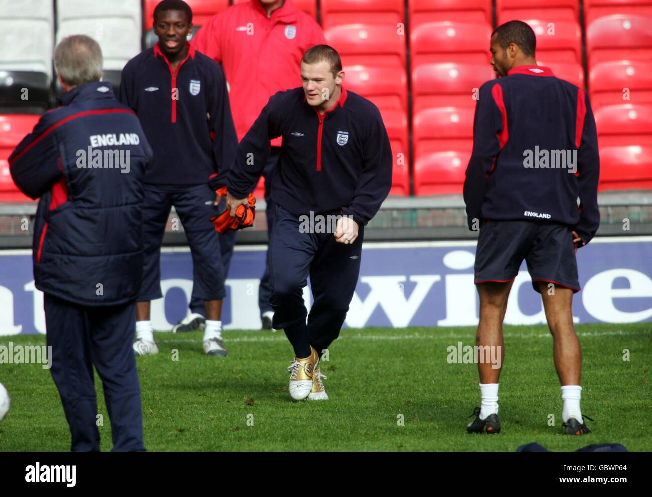 Soccer - FIFA World Cup 2006 Qualifier - Group Six - England Training Stock Photo