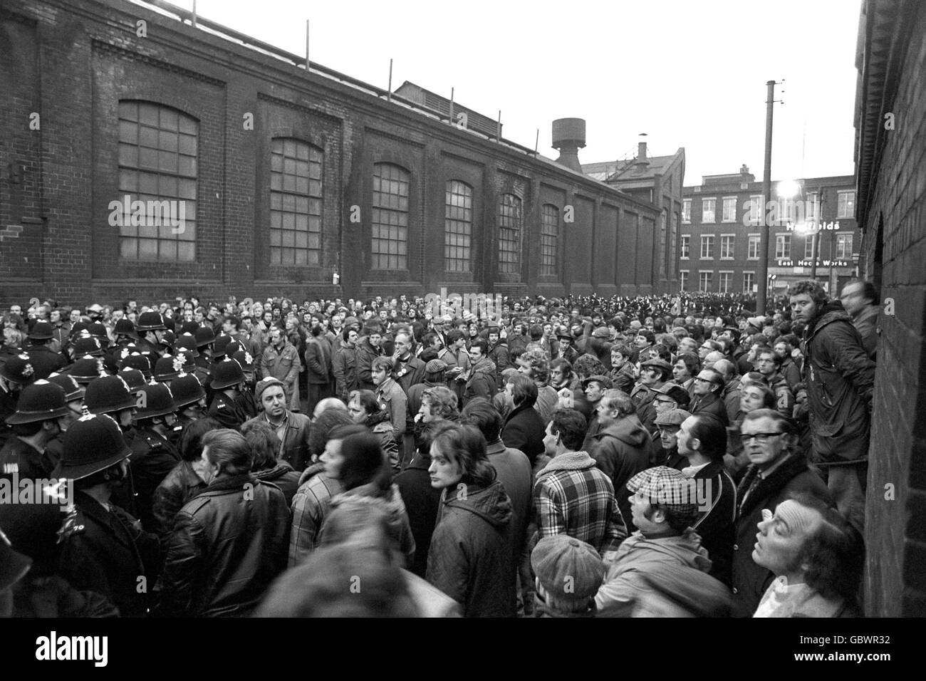 A general view at dawn of Vulcan Road, Sheffield, site of Hadfields