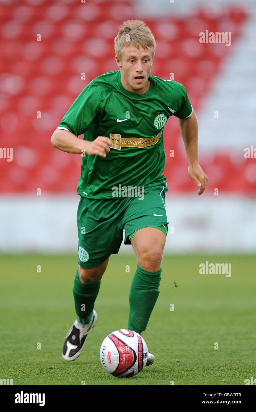 Soccer - Pre Season Friendly - Lincoln City v Ferencvaros - Sincil Bank Stock Photo