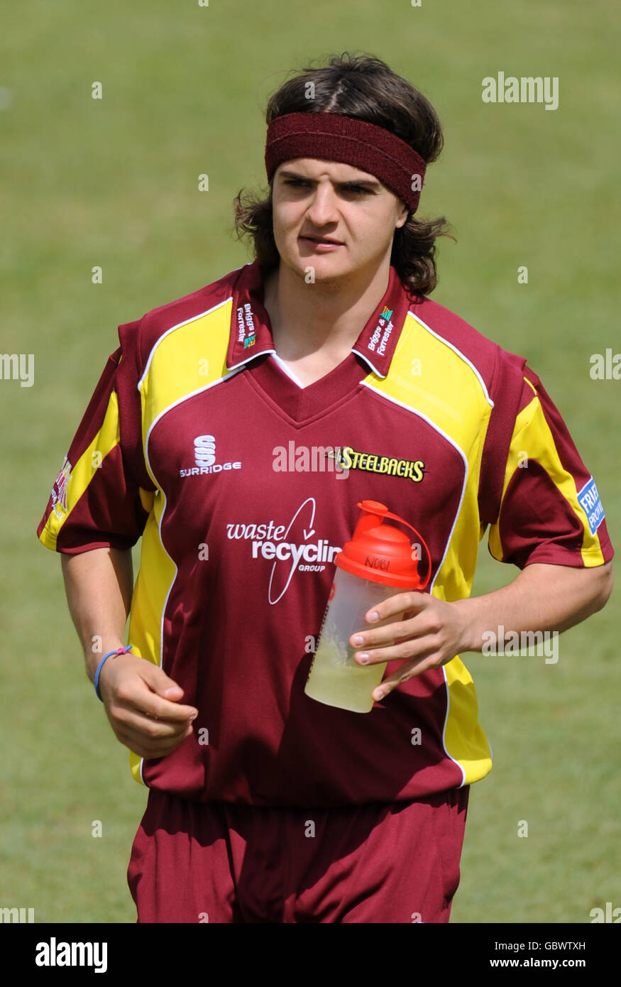 Cricket - Friends Provident Trophy - Group D - Northamptonshire v Derbyshire - The County Ground. Jack Brooks, Northants Steelbacks Stock Photo