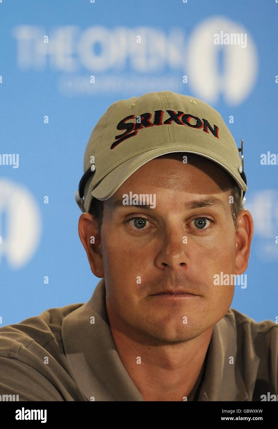 Sweden's Henrik Stenson during a press conference during a Practice ...