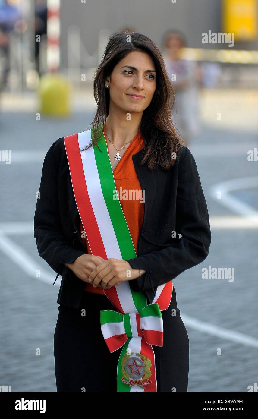 Virginia Raggi Mayor of Rome, Rome, Italy, June 22, 2016    Credit © Paolo Caprioli/Sintesi/Alamy Stock Photo Stock Photo
