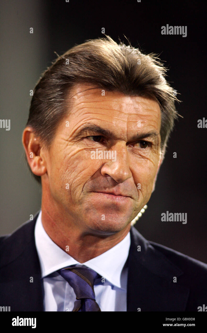 Bayer leverkusen coach klaus augenthaler hi-res stock photography and