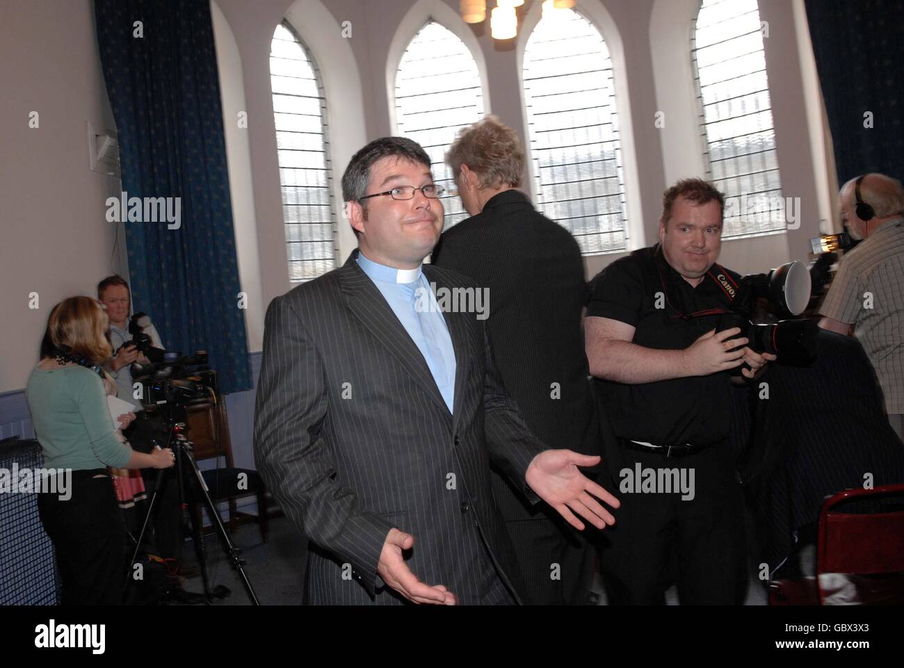 Gay minister Reverend Scott Rennie at Queen's Cross Church, Aberdeen