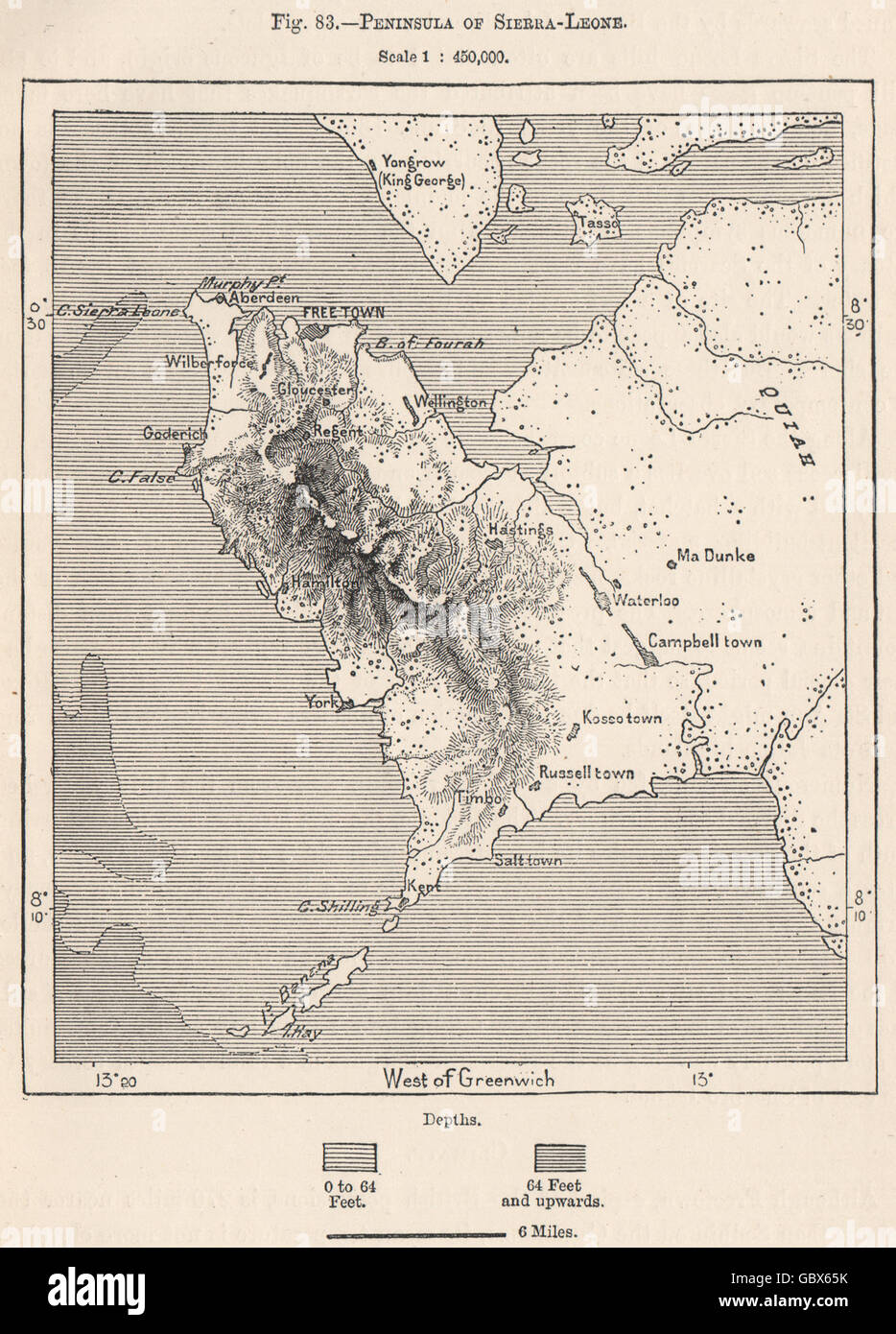 Western sierra leone map hi-res stock photography and images - Alamy