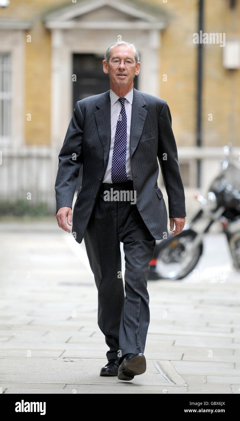 Chairman of the Baha Mousa inquiry Sir William Gage arrives at