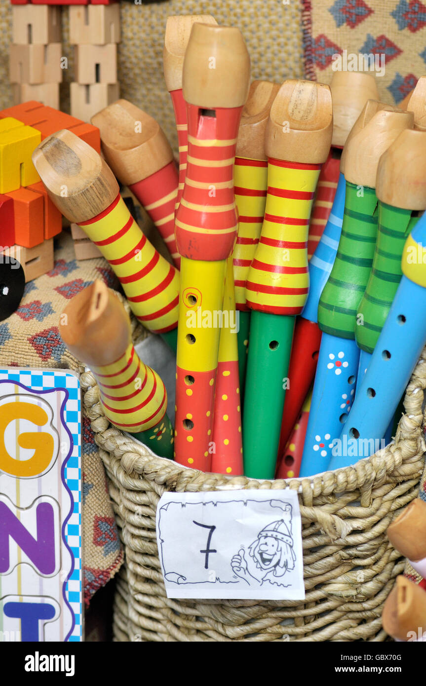 Flutes. Childish musical instrument. . Barcelona, Catalonia, Spain ...