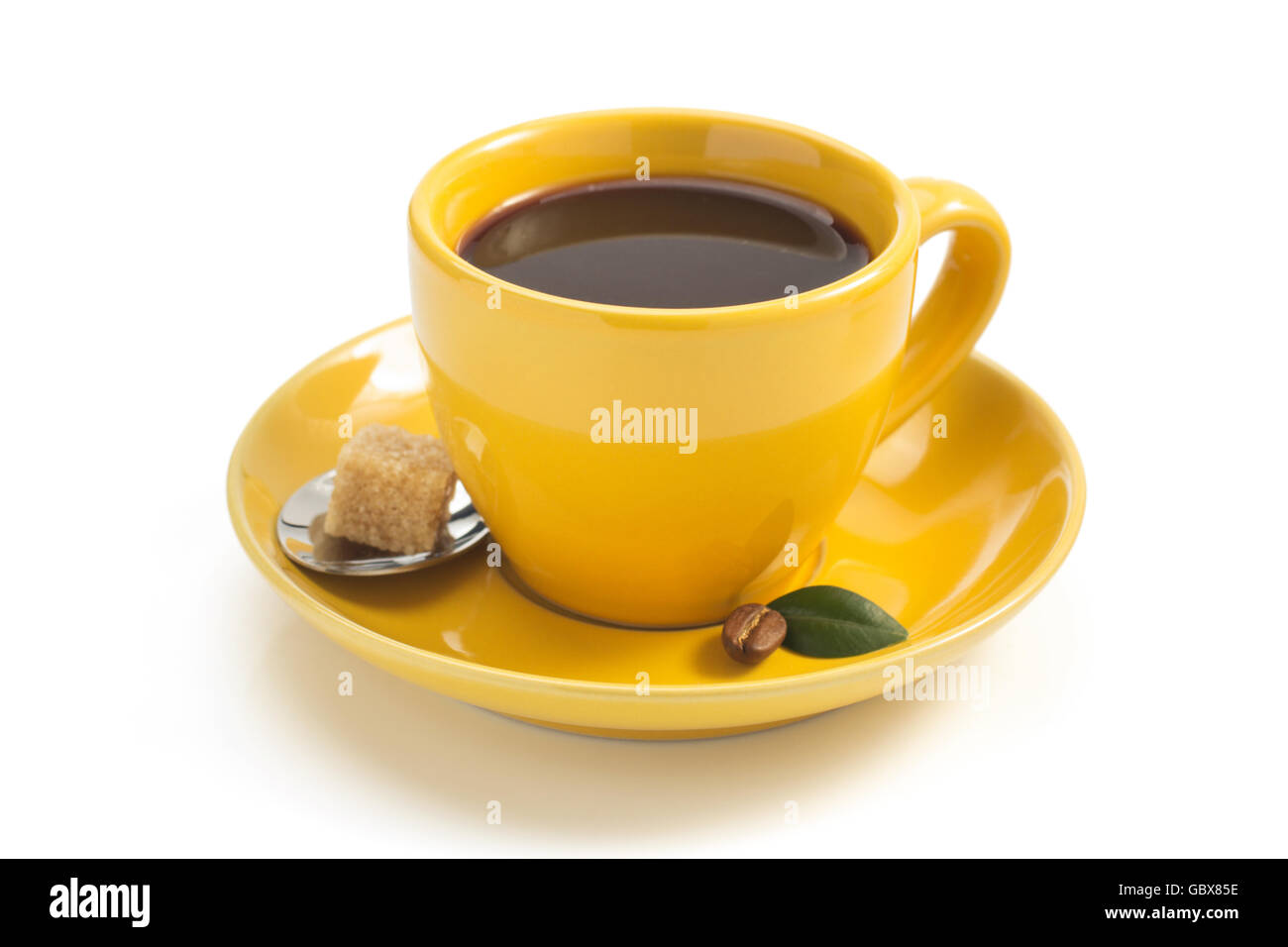 cup of coffee isolated on white background Stock Photo - Alamy