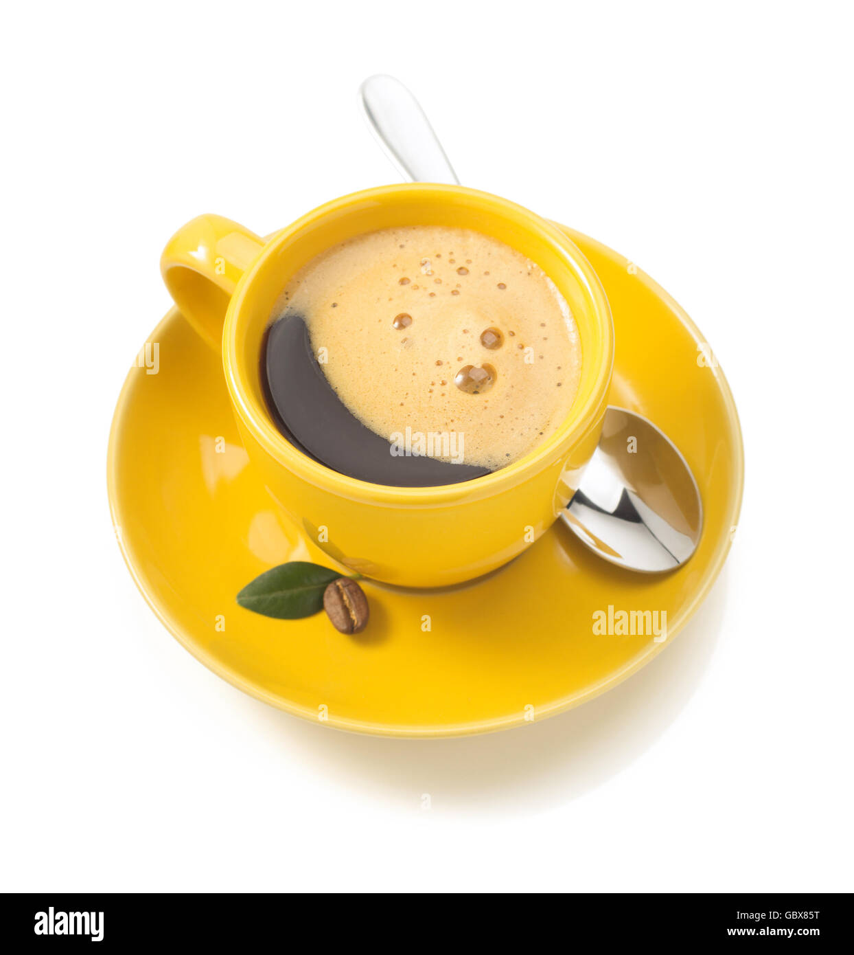 cup of coffee isolated on white background Stock Photo - Alamy
