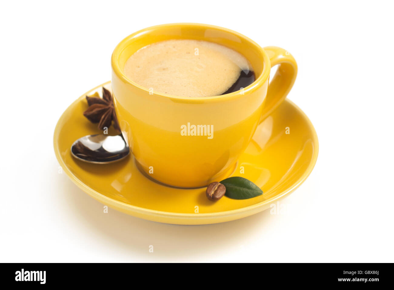 cup of coffee isolated on white background Stock Photo - Alamy