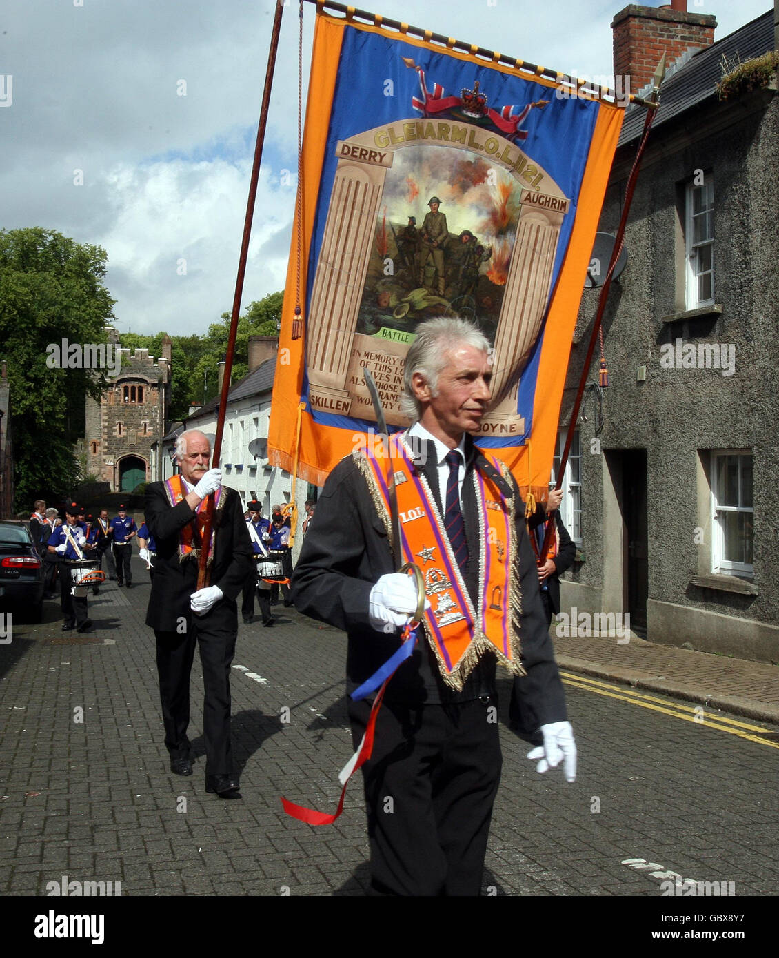 Thousands take to streets for Orange Parades Stock Photo Alamy