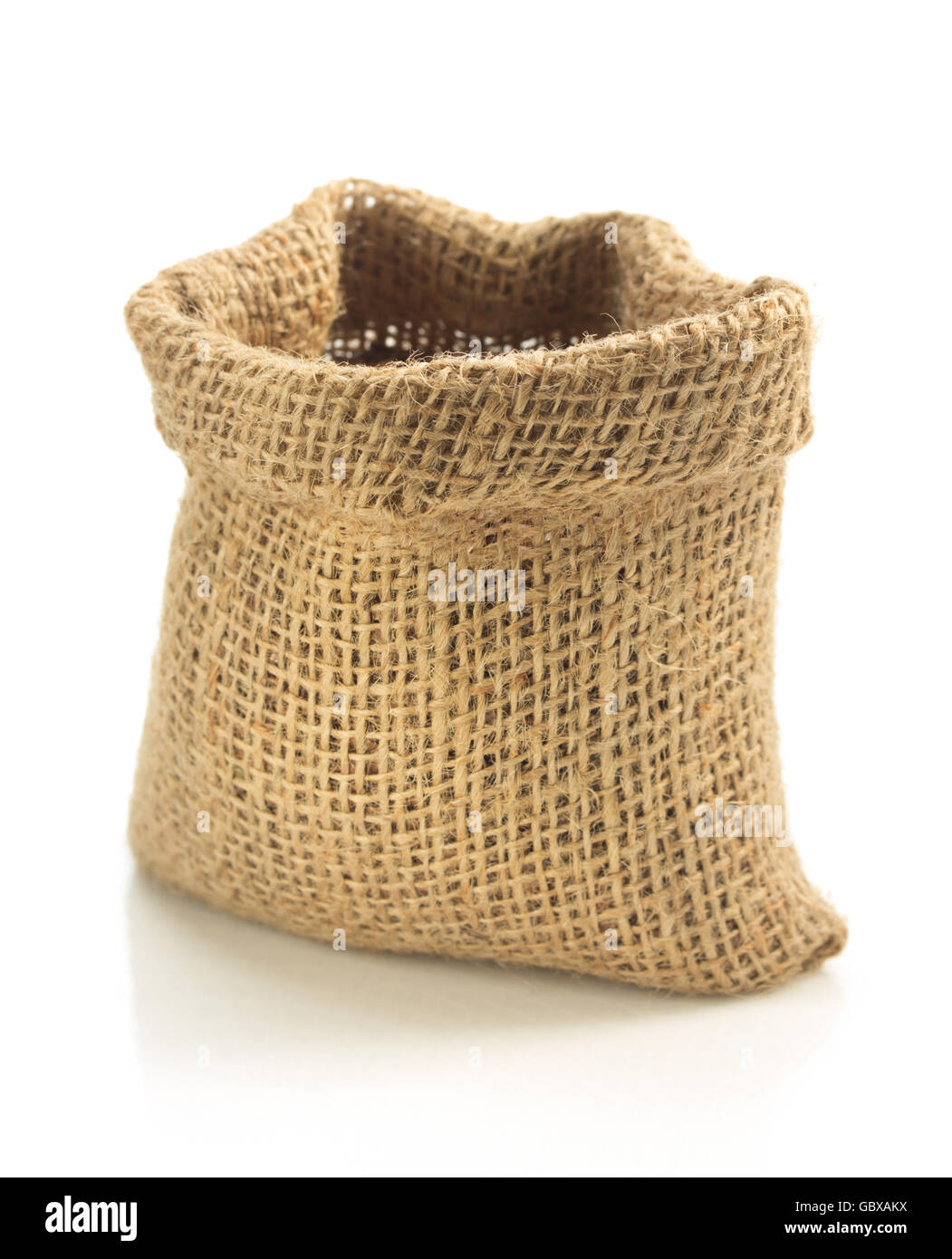 empty sack bag isolated on white background Stock Photo Alamy