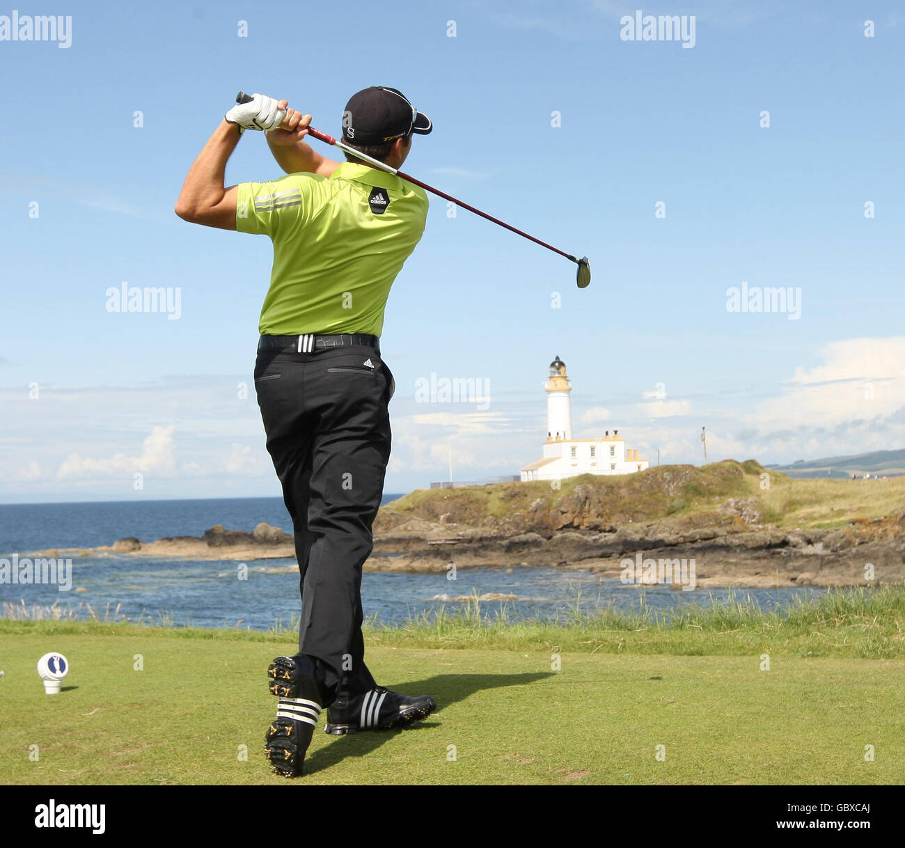 Spain's Sergio Garcia tees off during a Practice Round at Turnberry Golf  Club, Ayrshire Stock Photo - Alamy