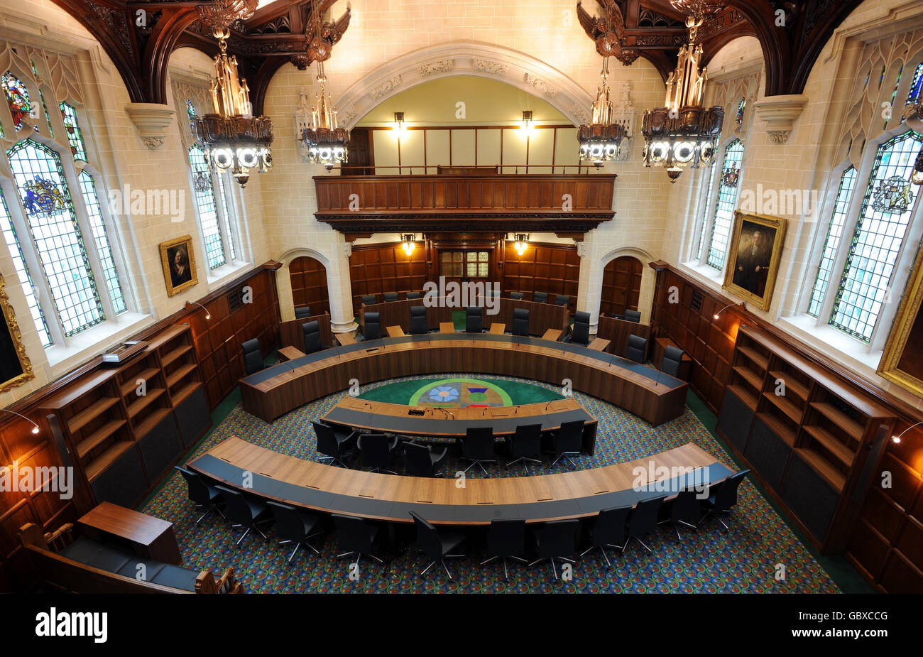 Courtroom room gv interior general view hires stock photography and