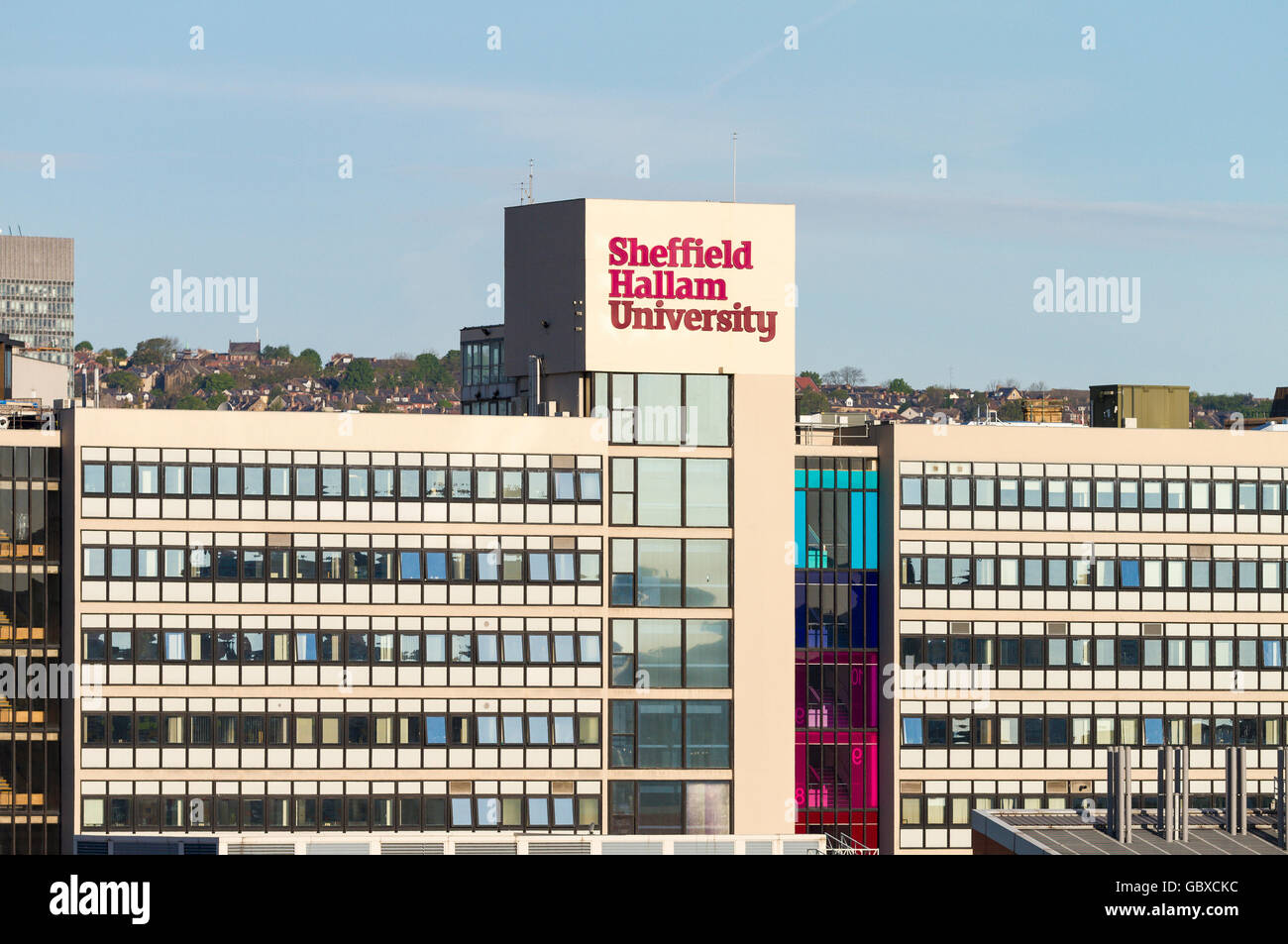 Sheffield Hallam University building, England Stock Photo
