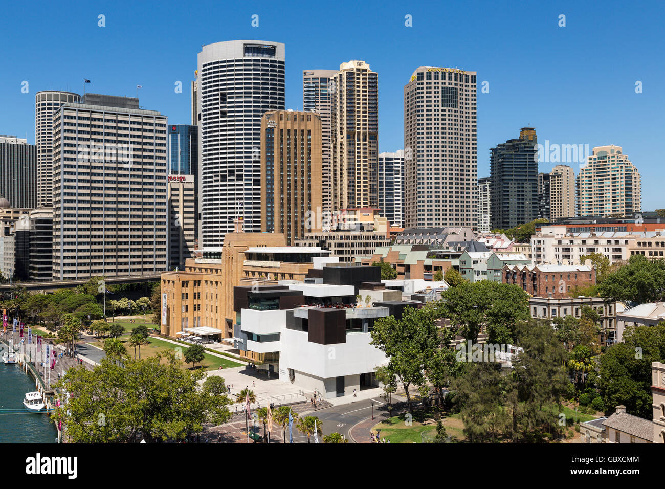 Sydney skyline financial district high rise buildings Stock Photo