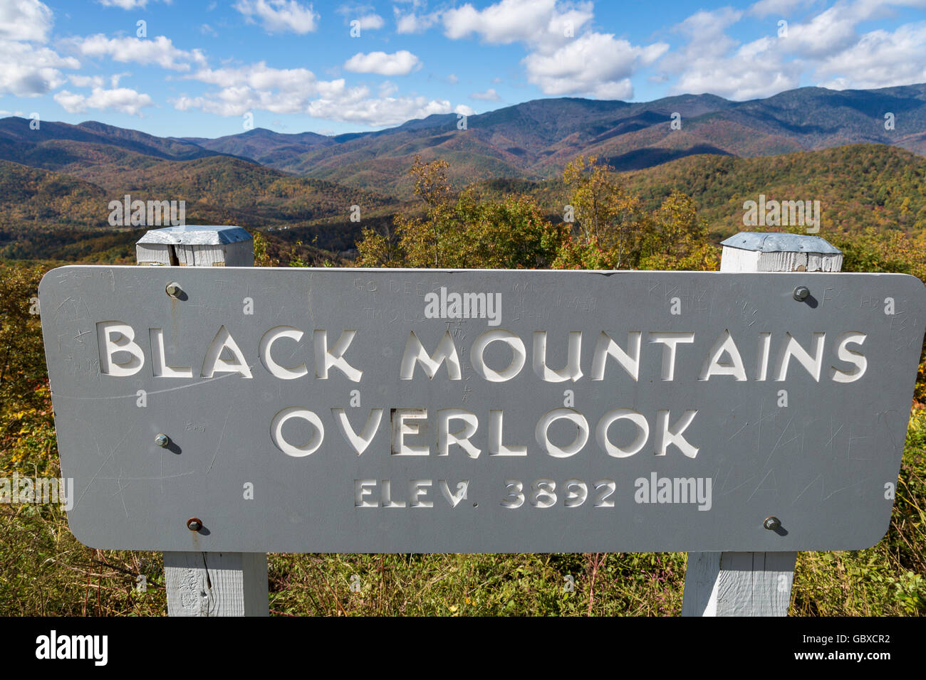 Black mountains overlook in fall hires stock photography and images