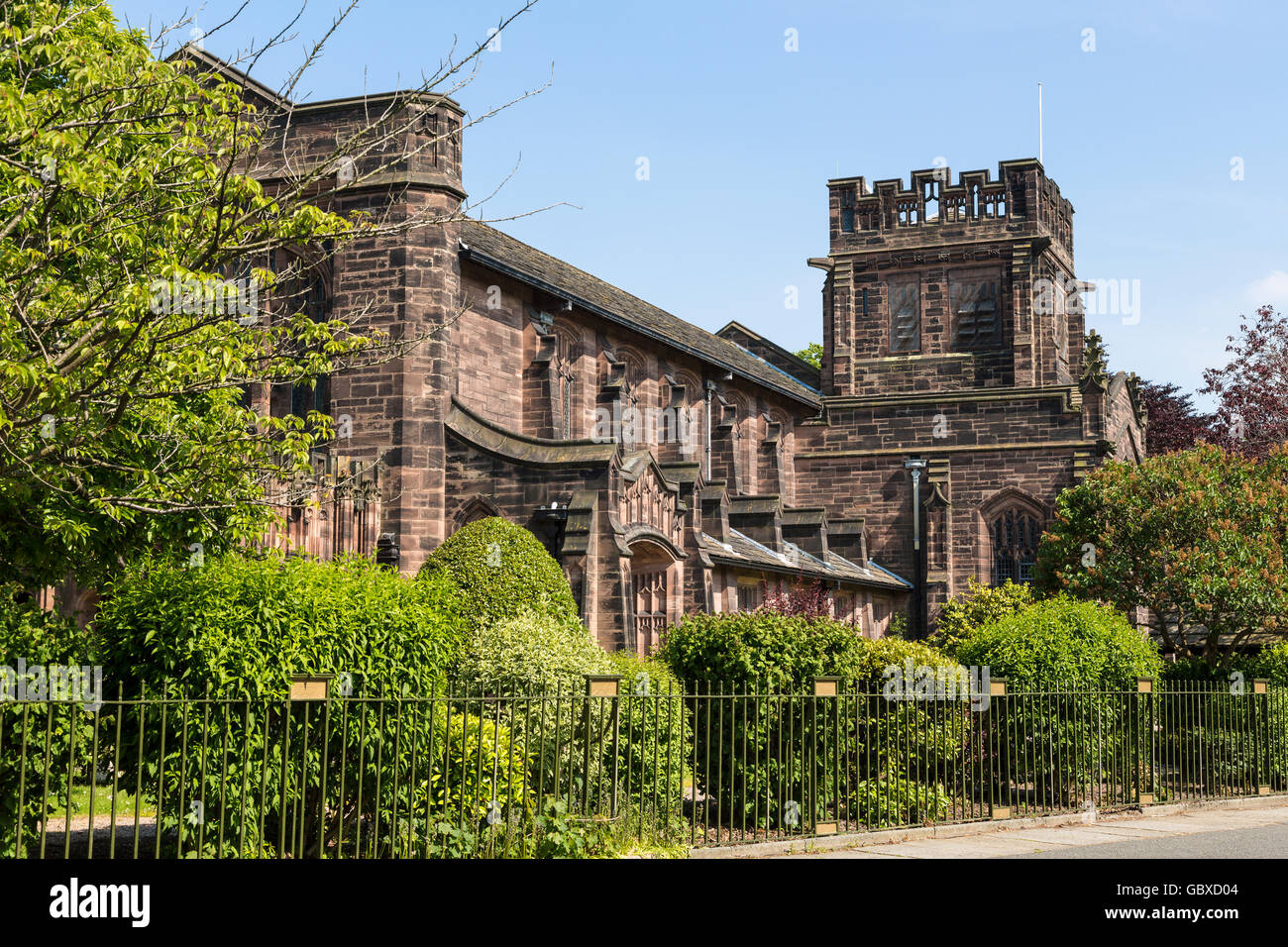 Christ church, Port Sunlight village, Wirral, England Stock Photo