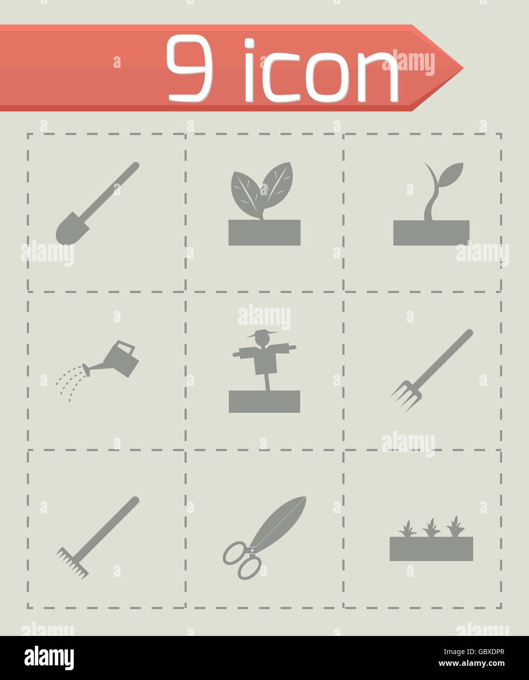 Vector black farming icon set Stock Vector Image & Art - Alamy