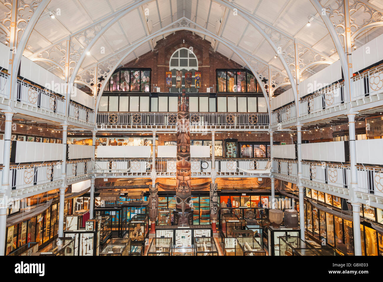 England, Oxfordshire, Oxford, Pitt Rivers Museum, Interior View Stock ...