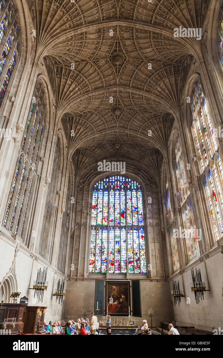 England, Cambridgeshire, Cambridge, King's College Chapel Stock Photo