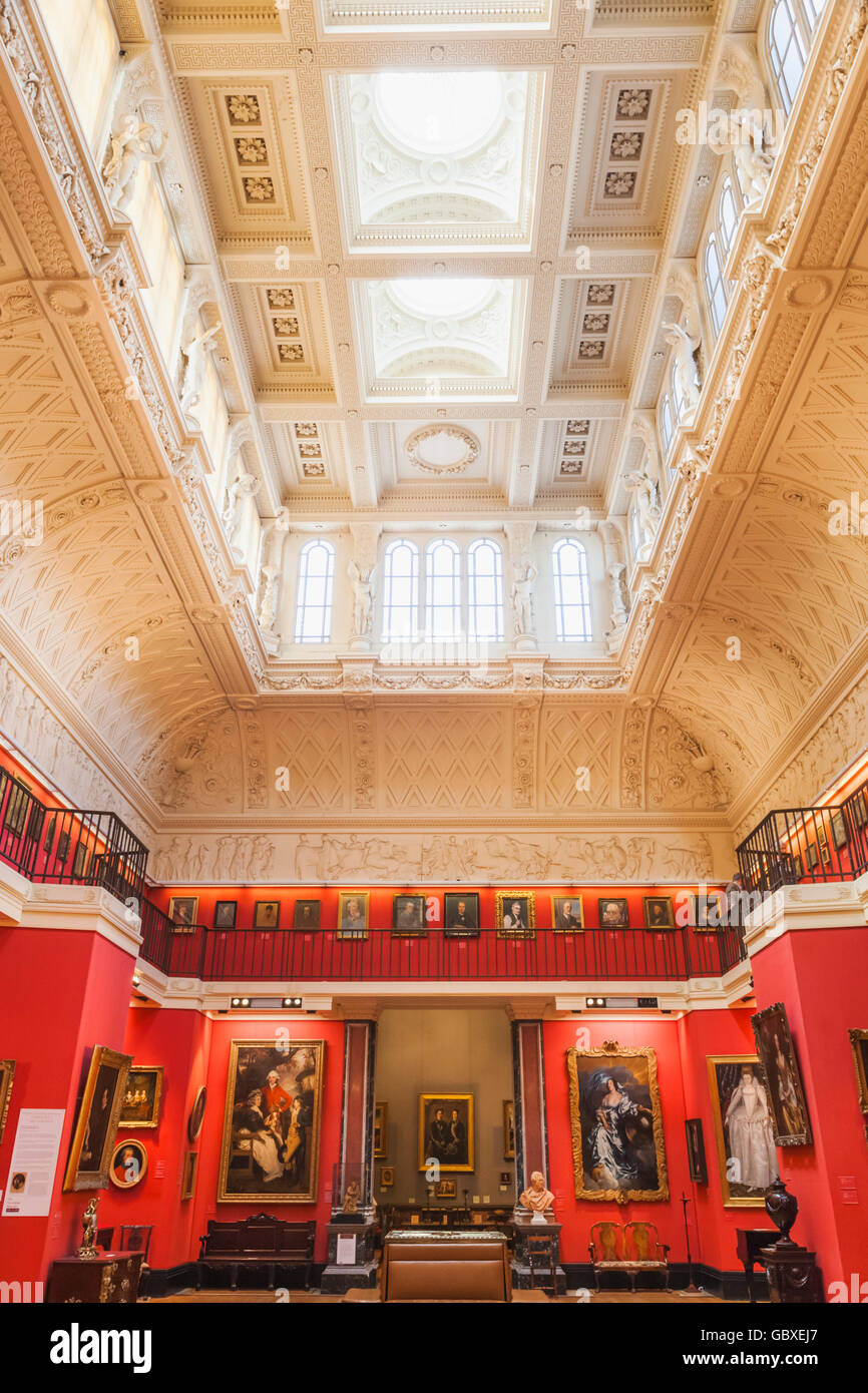 England, Cambridgeshire, Cambridge, Fitzwilliam Museum, Interior View Stock Photo