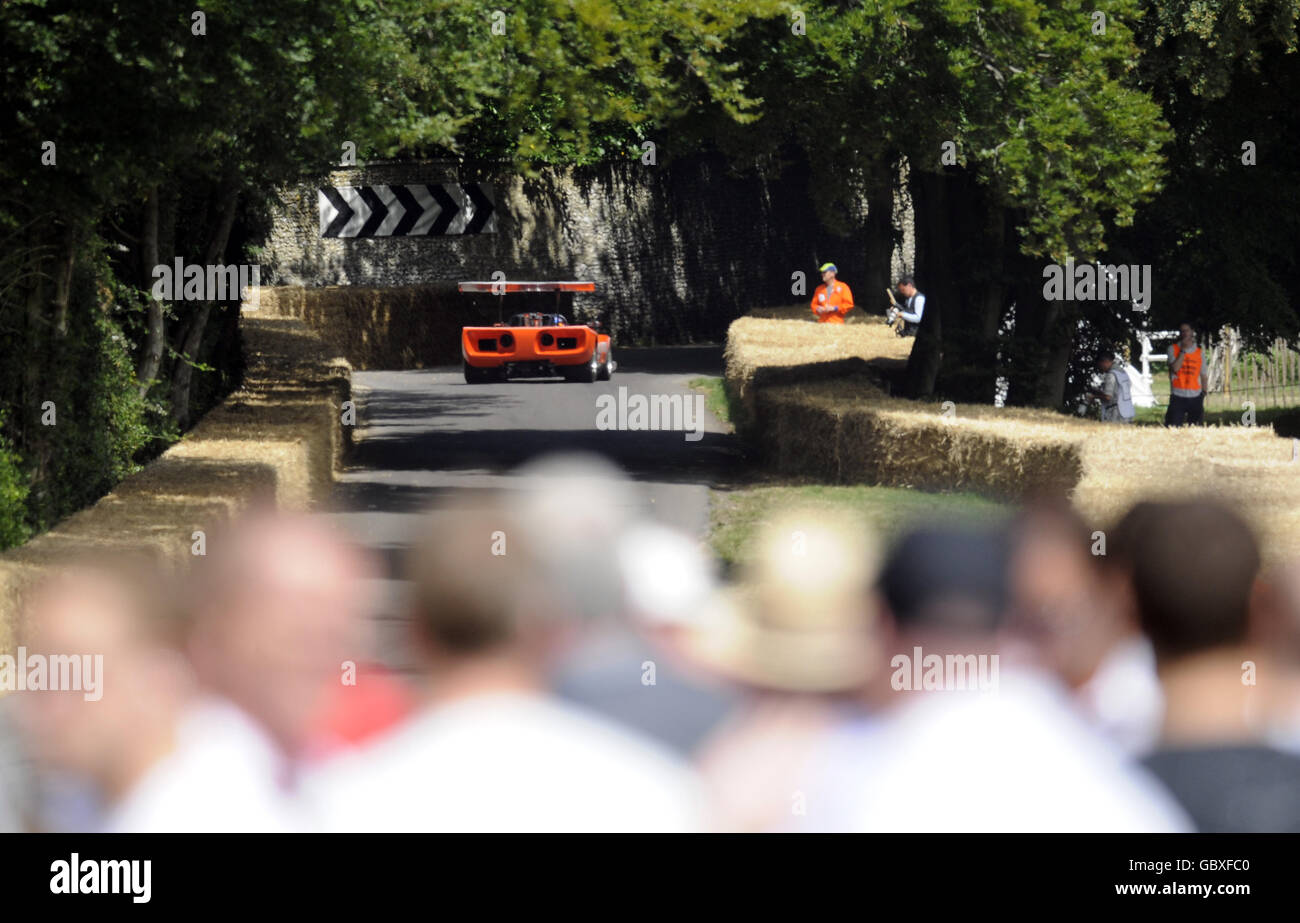 Action during the Goodwood Festival of Speed in Chichester, West Sussex. Picture date: Sunday July 5, 2009. See PA story AUTO Goodwood. Photo credit should read: Alan Crowhurst/PA Wire. Stock Photo