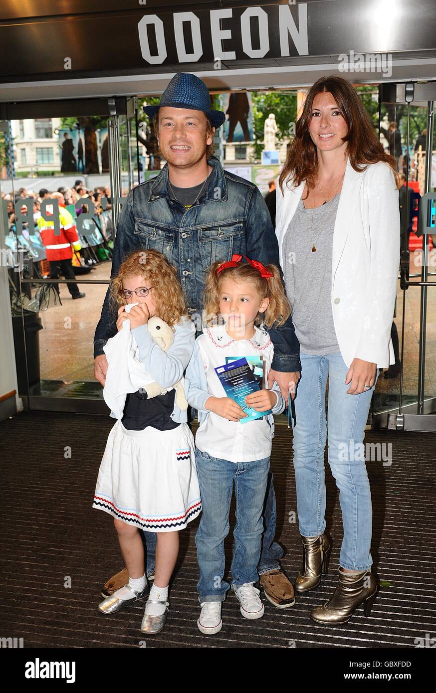 Jamie and Jools Oliver with their daughters Poppy Honey and Daisy Boo